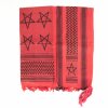 Šátek palestina Pentagram (shemagh, arafat) červená/černá