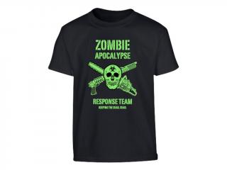 Triko (tričko) dětské Zombie Apocalypse černé Velká Británie Kombat 185g