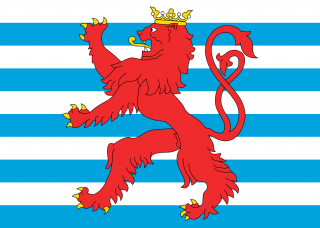 Vlajka 90x150cm Luxemburg/wappen (erb) č.48