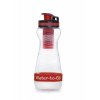 Water-to-Go filtrační láhev 50cl červená (láhev s filtrem 3v1)