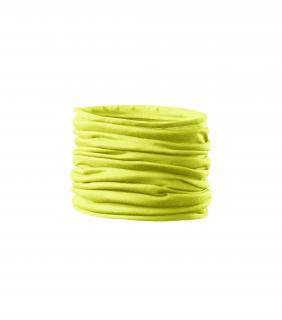 Žlutý tubulární multifunkční šátek nákrčník Twister  (Nákrčník Twister yellow (žlutý) (multifunkční šátek))