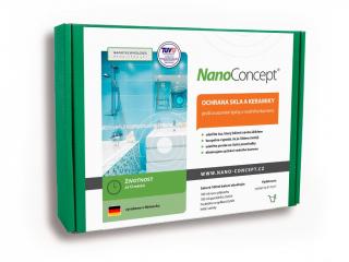 Set nano ochrana skla a keramiky proti usazování špíny a vodního kamene 100 ml
