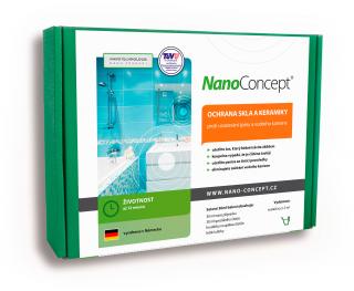 Set nano ochrana skla a keramiky proti usazování špíny a vodního kamene 30 ml