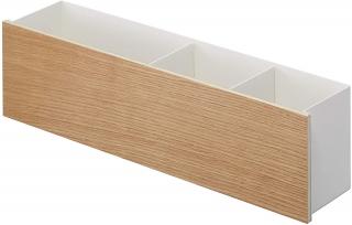 Multifunkční stojánek Rin 5169, kov/dřevo, š.45 cm, bílý