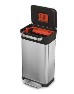 Odpadkový koš stlačovací - kompaktor Titan 30L Steel 30030