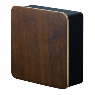 Skříňka na klíče nástěnná Rin 4801, kov/dřevo, š.15,8 cm, černá