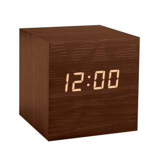 Stolní hodiny / budík Kubo 26602, dřevo
