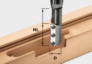 Drážkovací fréza s vyměnitelnými břitovými destičkami HW KN D20/50 WP/K 497455