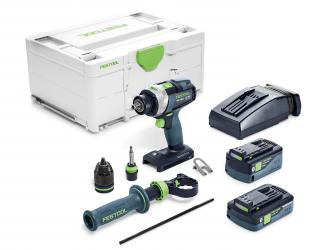 Festool Akumulátorový příklepový vrtací šroubovák TPC 18/4 5,0/4,0 I-Plus QUADRIVE 577651