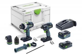 Festool Šroubovací a vrtací sada TID 18 5,0/4,0-Set TPC 18/4 577654