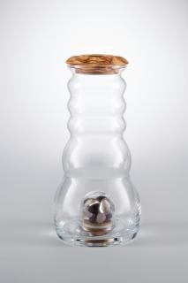 Džbán Cadus Olivové dřevo 1 litr - s kameny (na krystaly)