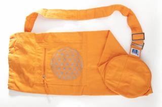 Jóga taška „Květ života“ oranžová (Jóga taška „Květ života“ oranžová)