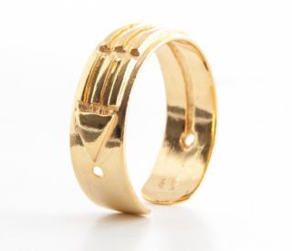 Prsten Atlantida pozlacený pro ženy - Stříbro ryzost Ag 925 (Prsten Atlantida pozlacený pro ženy - pozlacené, Stříbro ryzost Ag 925)