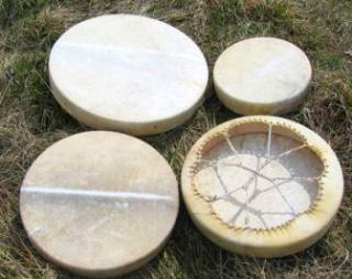 Šamanský buben s paličkou - průměr 40 cm (Šamanský buben s paličkou - průměr 40 cm)