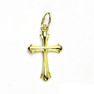 Zlatý přívěsek, křížek, žluté zlato, přívěšek ze zlata, P 929