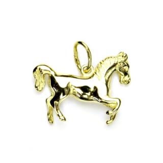 Zlatý přívěsek, žluté zlato, kůň, přívěšek ze zlata, koník, P 66