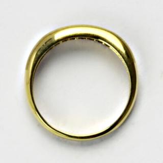 Zlatý prsten, prsten ze zlata, žluté zlato, prsten se zirkonem 2,62 g, vel. 57