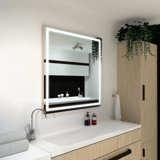 Koupelnové zrcadlo ATLANTA PREMIUM s LED osvětlením 120x60