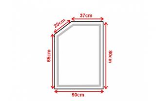 Koupelnové zrcadlo s LED osvětlením 50x80 cm ATLANTA ATYPICKÉ (Výroba na zakázku)