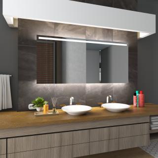 Koupelnové zrcadlo s LED osvětlením 80x60 cm GIZA (Výroba na zakázku)