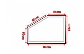 Koupelnové zrcadlo s LED osvětlením 80x76 cm ATLANTA ATYPICKÉ (Výroba na zakázku)