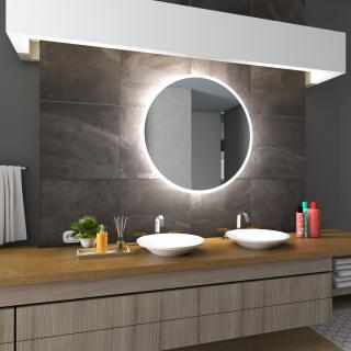 Koupelnové zrcadlo s LED osvětlením Ø 70 cm DELHI (Výroba na zakázku)