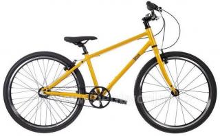 SEŘÍZENÉ + STOJÁNEK dárek! Lehké dětské kolo s ŘEMENEM Bungi Bungi Nexus 3, vel. 24" - žlutá (dětské kolo s řemenem!)