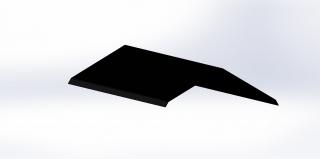 Hřebenáč Barva: Ral 9005 černá, Rozměr hřebenáče: Hřebenáč - rozvin 250mm