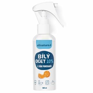 Allnature Bílý ocet sprej 10 % 500 ml Vůně: Pomeranč