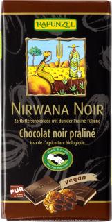 Bio Hořká čokoláda s nugátovou náplní 50% Nirwana Noir 100g