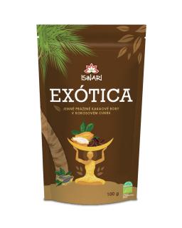 Bio Kakaové boby v kokosovém cukru 100g EXÓTICA