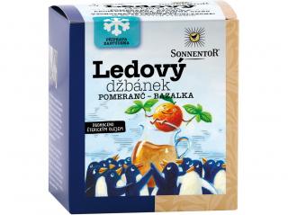 Bio Ledový džbánek pomeranč - bazalka 40 g pyramidové sáčky