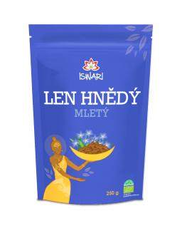 Bio Len hnědý - mletý  250g