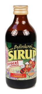 Bylinkový sirup Jitrocel+Echinacea extra silný s medem medem a vitamínem C 325 g