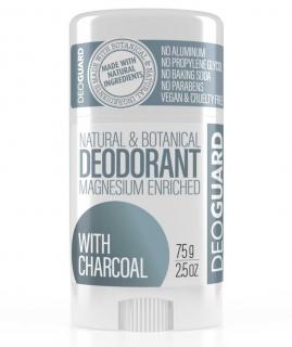 Deoguard Přírodní tuhý deodorant 65 g Vůně: Neparfemovaný s aktivním uhlím