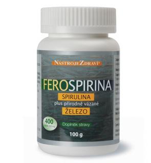 Ferospirina, Spirulina plus přírodně vázané železo 100 g - 400 tbl