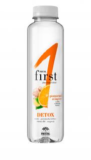 Funkční voda Detox pomeranč - zázvor 500 ml