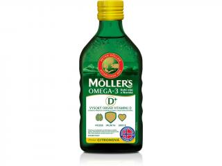 Mollers Rybí olej Omega 3 z tresčích jater pro dospělé 50+ 250 ml
