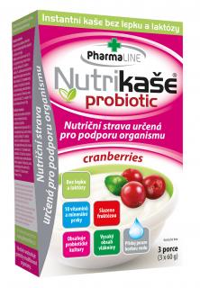 Nutrikaše probiotic cranberries 3x60g