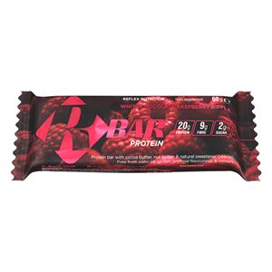 R-Bar Protein 60g bílá čokoláda s malinou (Proteinová tyčinka) Jméno: R-Bar Protein 60g čokoláda