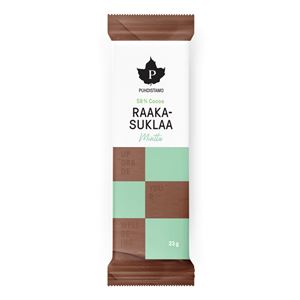 RAW Čokoláda 36g malina 70% kakaa (Vadelma) Varianta: mint