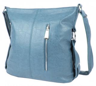 Modrá moderná crossbody dámska kabelka 67-MH