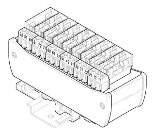 modul pro trubičkové pojistky 5x20mm, typ P2-09