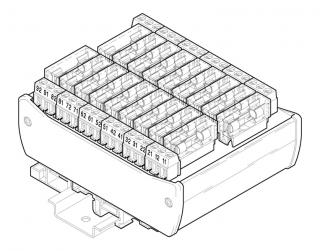 modul pro trubičkové pojistky 5x20mm, typ P2-18