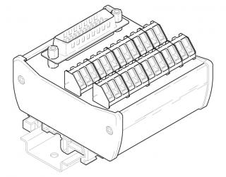 připojovací modul, konektor D-SUB 25 pinů, typ MC25-M