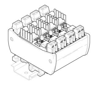 spínač - tranzistor, 4 kanály 50V= / 2A, typ SA4-05-33