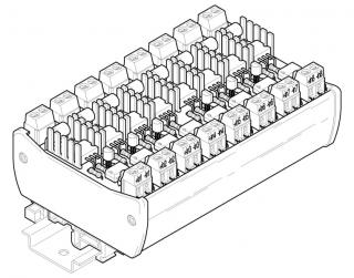 spínač - tranzistor, 8 kanálů 50V= / 2A, typ SA8-05-33