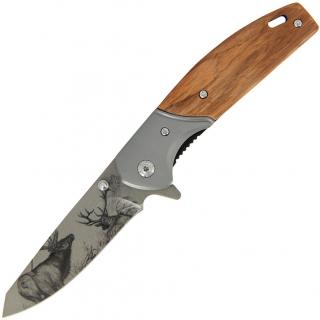 ANGLO ARMS Nůž Zavírací ZEBRA Wood - Jelen