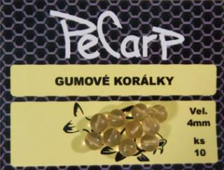 PeCarp Gumové Korálky Rubber Beads 4mm