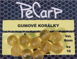 PeCarp Gumové Korálky Rubber Beads 8mm